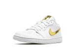 Wmns Air Jordan 1 Retro Low "White Metallic Gold"