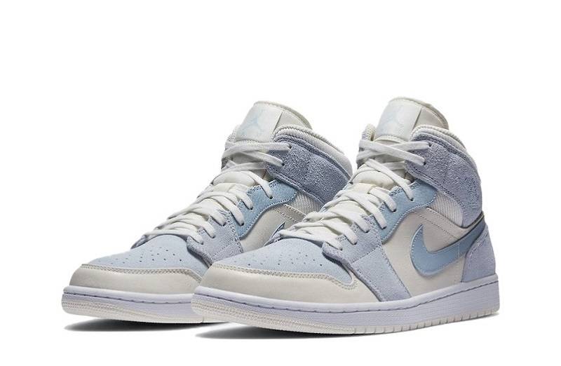 Air Jordan 1 &Quot;Sail Light Blue&Quot; Mid Se