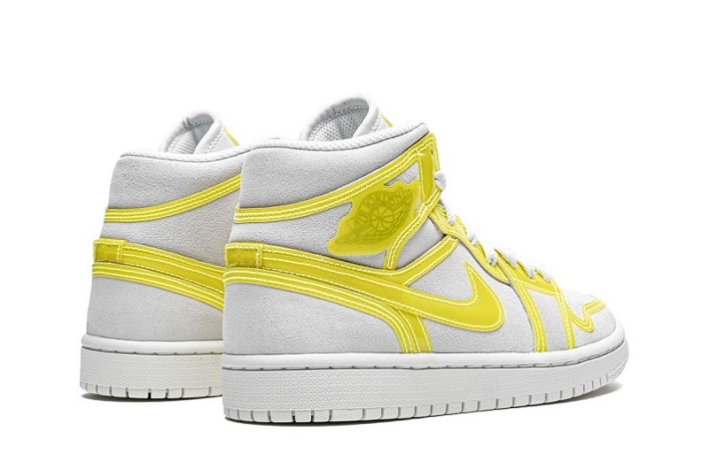 Wmns Air Jordan 1 Mid Lx &Quot;Off White Opti Yellow&Quot;