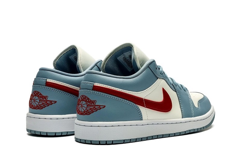 Wmns Air Jordan 1 Low &Quot;Blue Whisper Dune Red&Quot;