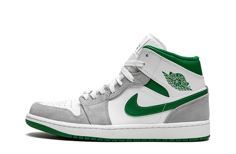 Air Jordan 1 Mid SE "Grey Pine Green"