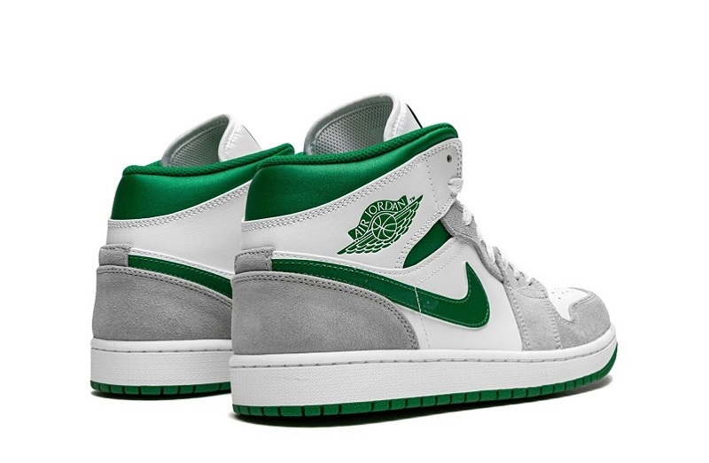 Air Jordan 1 Mid Se &Quot;Grey Pine Green&Quot;