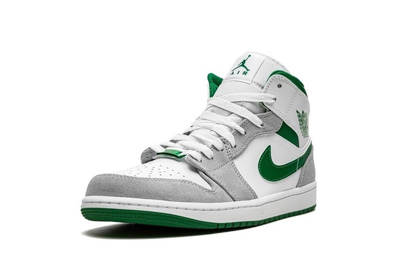 Air Jordan 1 Mid Se &Quot;Grey Pine Green&Quot;