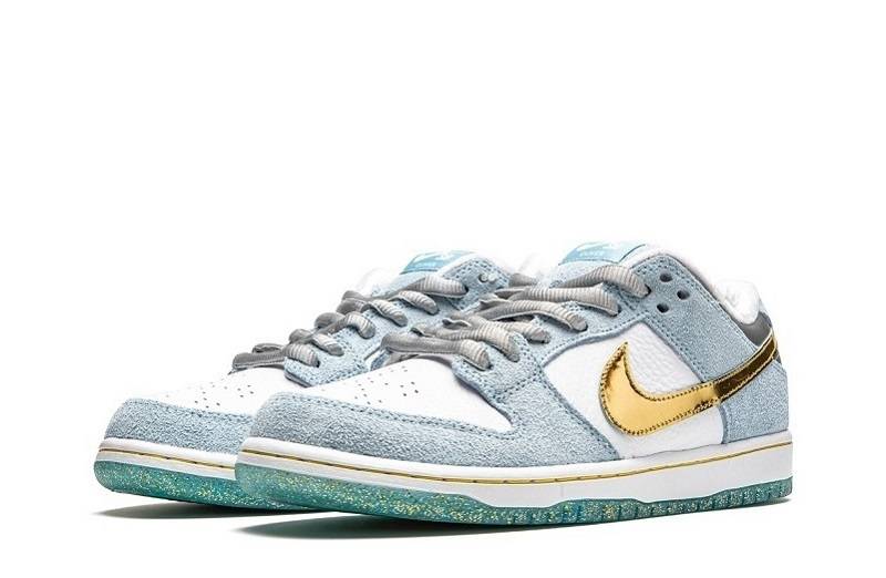 Sean Cliver X Sb Dunk Low &Quot;White Blue&Quot;