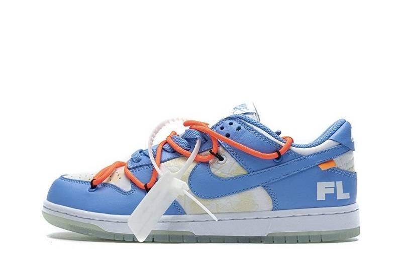 Off-White X Futura X Dunk Low SB "UNC"