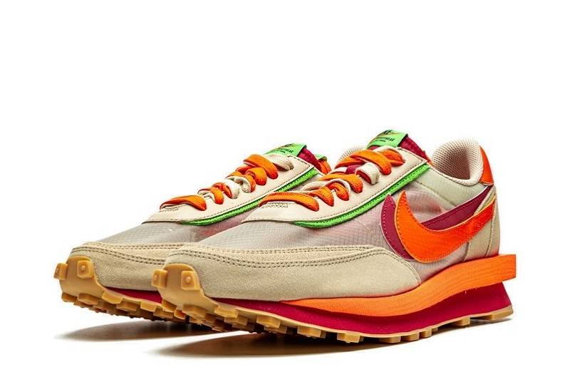 Clot X Sacai X Nike Ldwaffle &Quot;Orange Blaze&Quot;