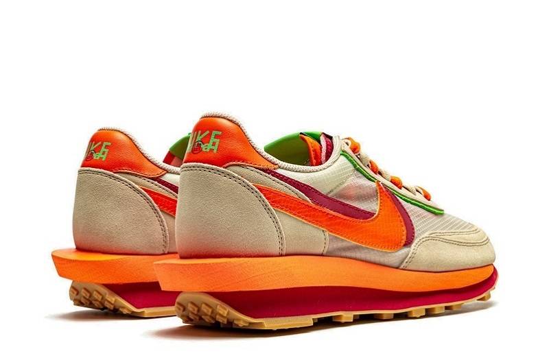 Clot X Sacai X Nike Ldwaffle &Quot;Orange Blaze&Quot;