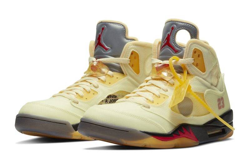 Off-White X Air Jordan 5 “Sail&Quot;