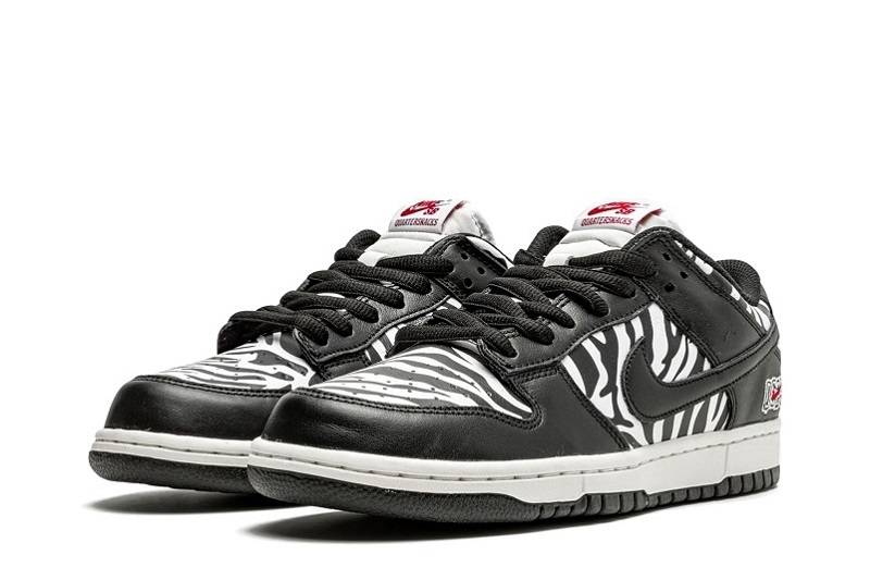 Quartersnacks X Nike Sb Dunk Low “Zebra”