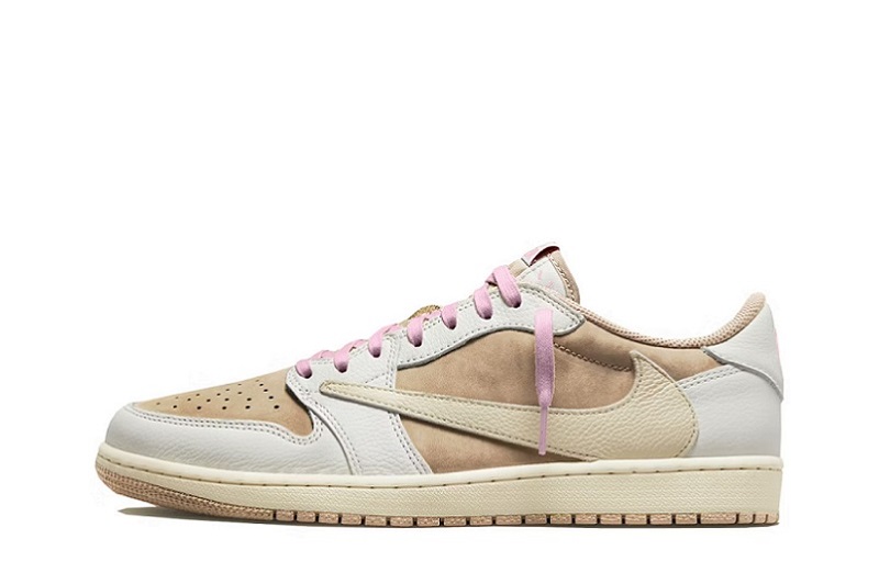 Travis Scott X Air Jordan 1 Low Og Sp &Quot;Sail Shy Pink&Quot;