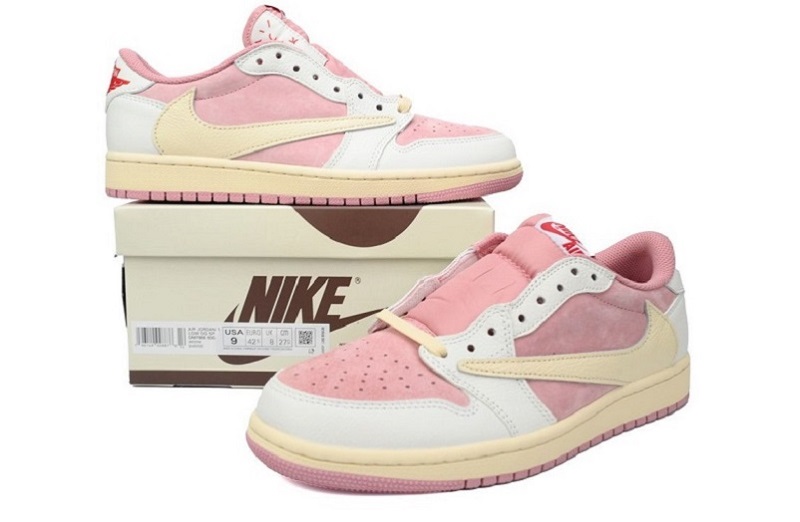 Travis Scott X Air Jordan 1 Low Og &Quot;Shy Pink&Quot;