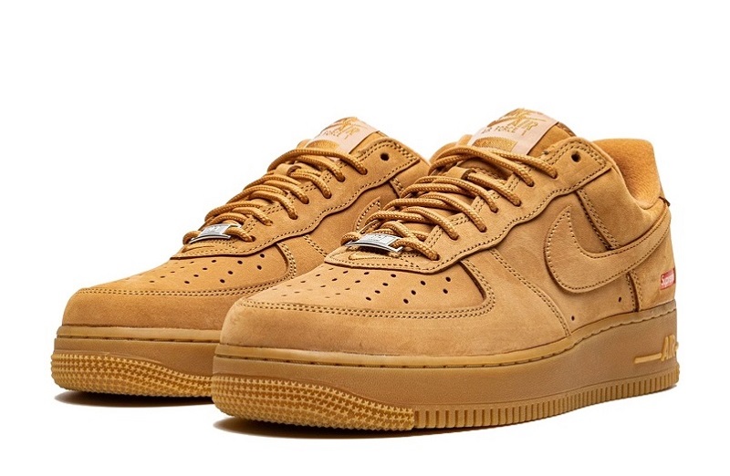 Supreme X Air Force 1 Low Sp &Quot;Box Logo - Wheat&Quot;