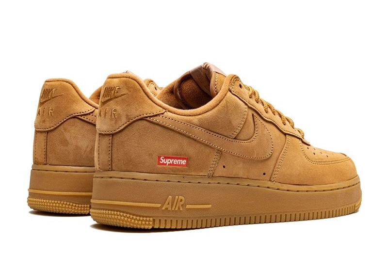 Supreme X Air Force 1 Low Sp &Quot;Box Logo - Wheat&Quot;