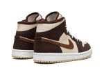 Wmns Air Jordan 1 Mid SE "Cream Dark Chocolate"