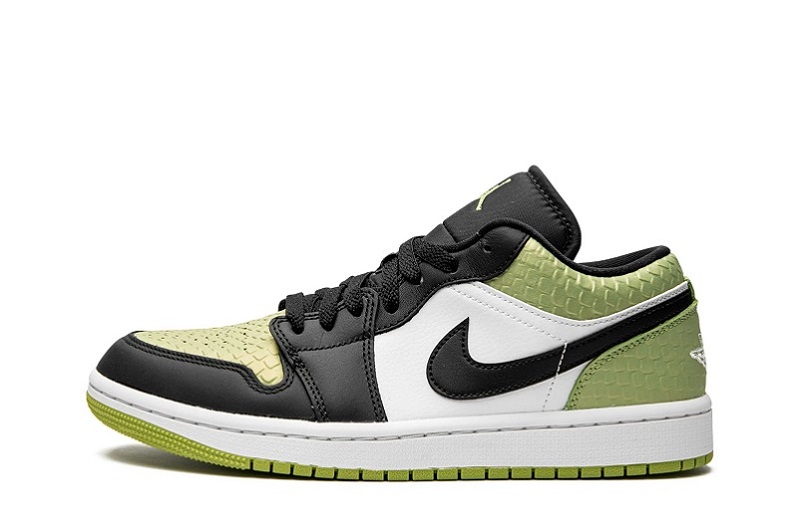 Wmns Air Jordan 1 Low SE "Vivid Green Snakeskin"