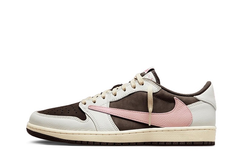 Travis Scott X Wmns Air Jordan 1 Retro Low Og Sp &Quot;Dark Pony Pink Oxford&Quot;