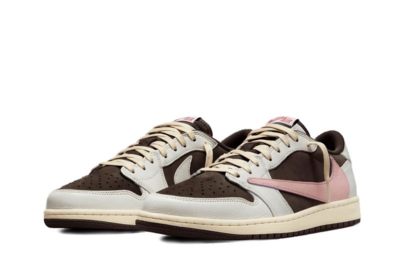 Travis Scott X Wmns Air Jordan 1 Retro Low Og Sp &Quot;Dark Pony Pink Oxford&Quot;