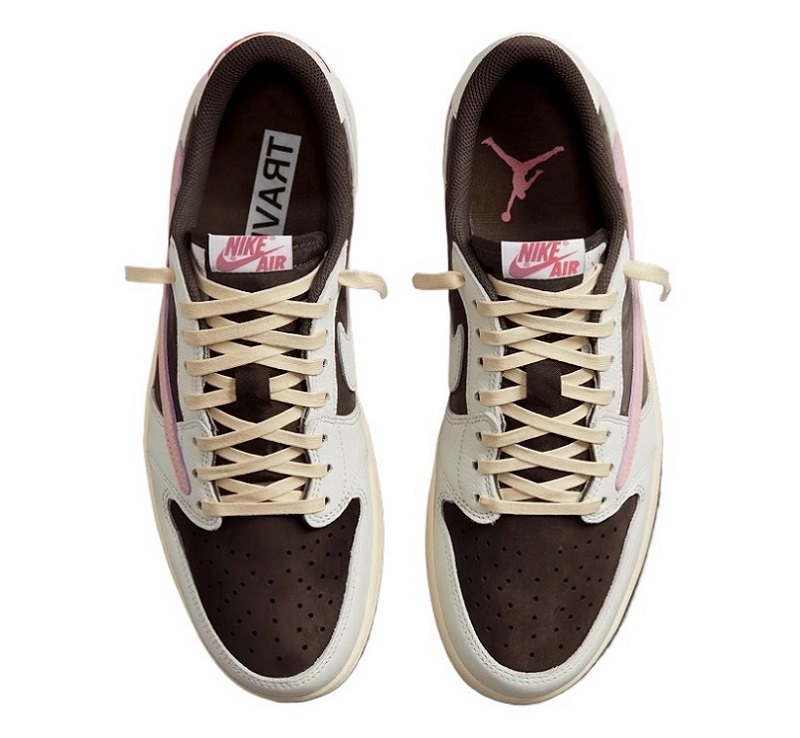 Travis Scott X Wmns Air Jordan 1 Retro Low Og Sp &Quot;Dark Pony Pink Oxford&Quot;