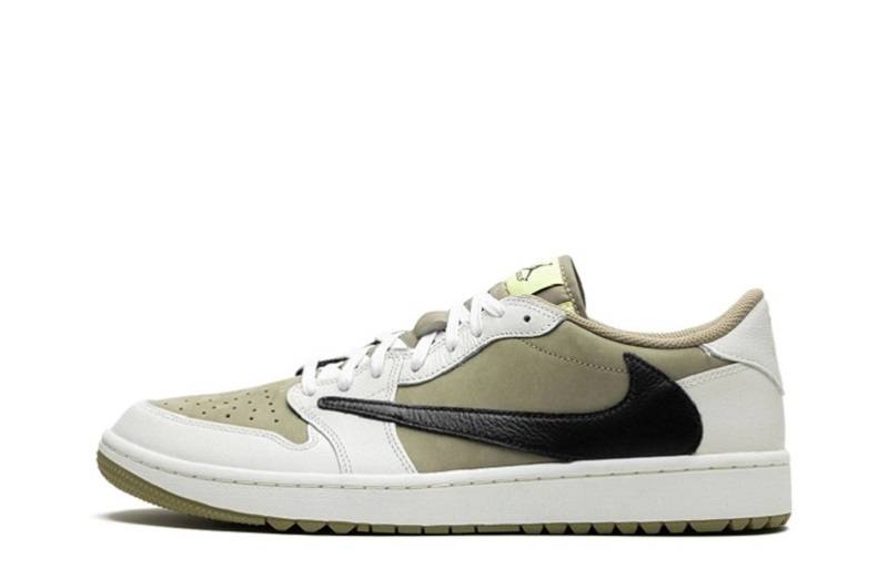 Travis Scott X Air Jordan 1 Low Golf &Quot;Neutral Olive&Quot;