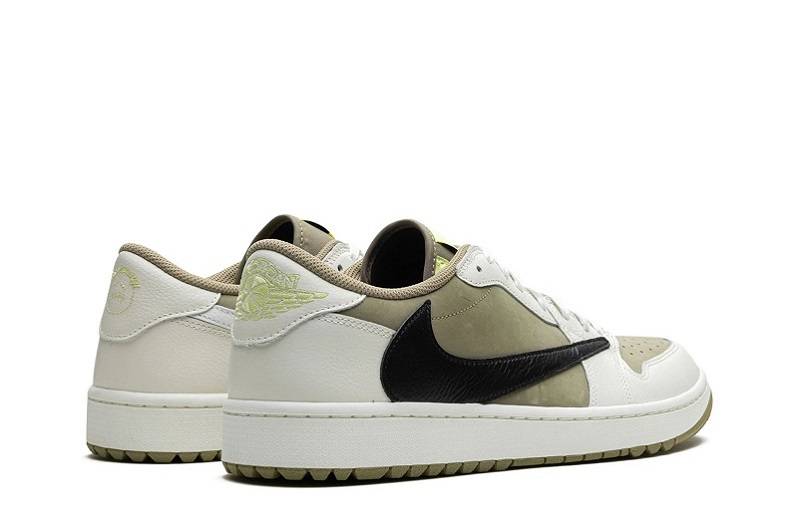 Travis Scott X Air Jordan 1 Low Golf &Quot;Neutral Olive&Quot;