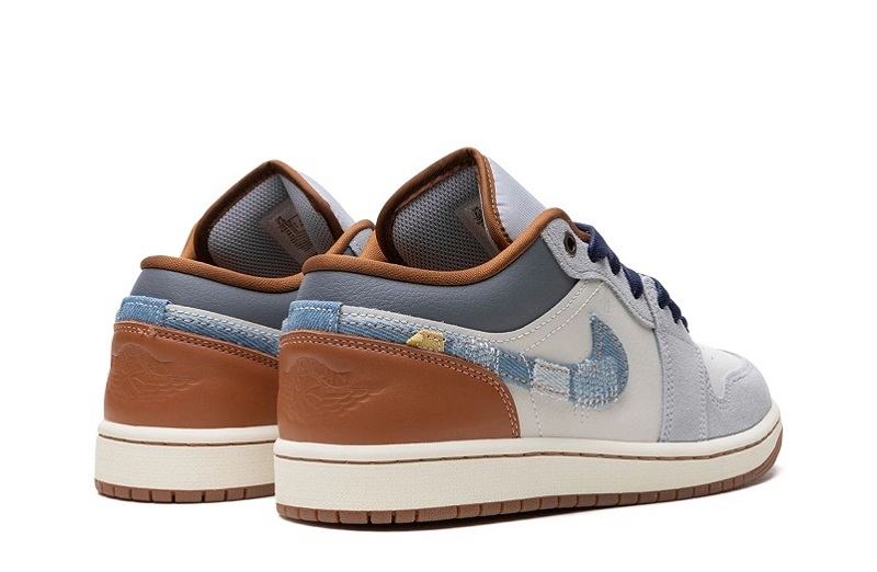 Air Jordan 1 Low Se &Quot;Repaired Denim Swoosh&Quot;