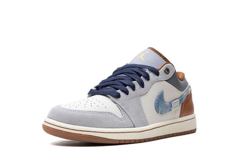 Air Jordan 1 Low Se &Quot;Repaired Denim Swoosh&Quot;