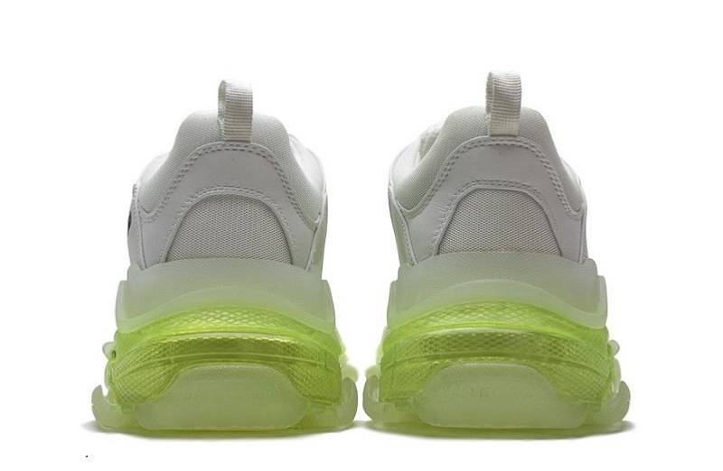 Balenciaga Triple S Clear Sole &Quot;White Green&Quot;