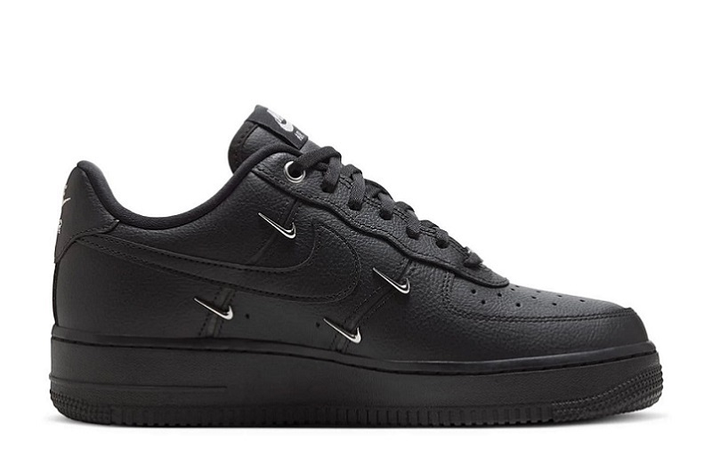 Wmns Air Force 1 '07 Lx &Quot;Black Silver Mini Swoosh&Quot;