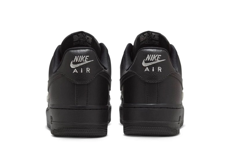 Wmns Air Force 1 '07 Lx &Quot;Black Silver Mini Swoosh&Quot;