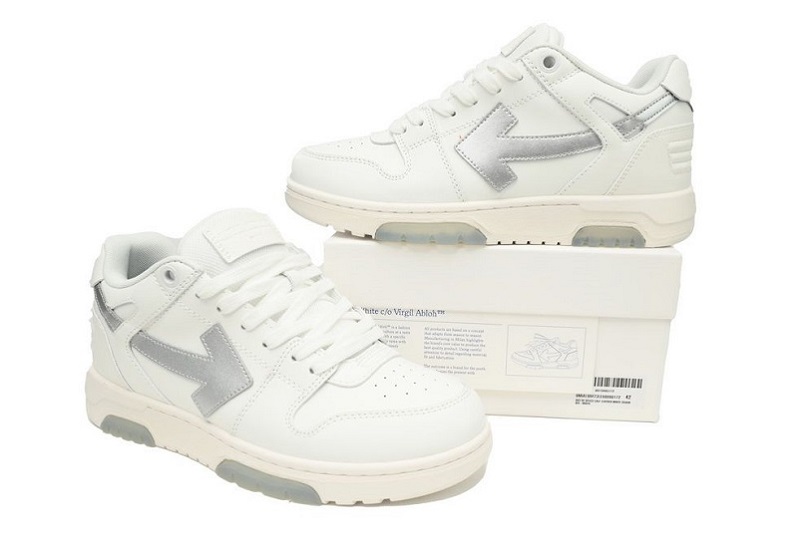 Off-White Out Of Office Ooo Low Tops &Quot;White Silver&Quot;