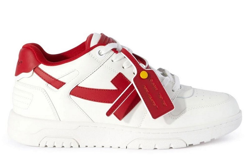 Off-White Out Of Office OOO Low Tops "2024 Lunar New Year Red White"