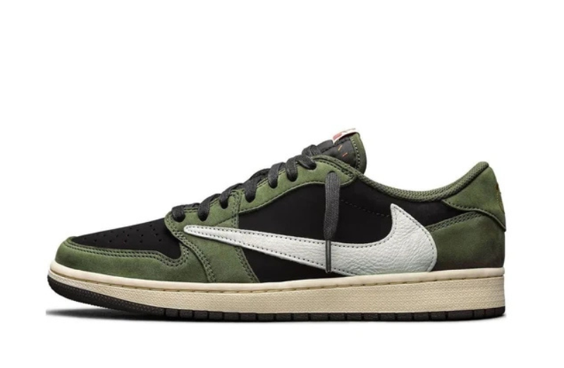 Jordan1 Low Og X Travis Scott Black Olive