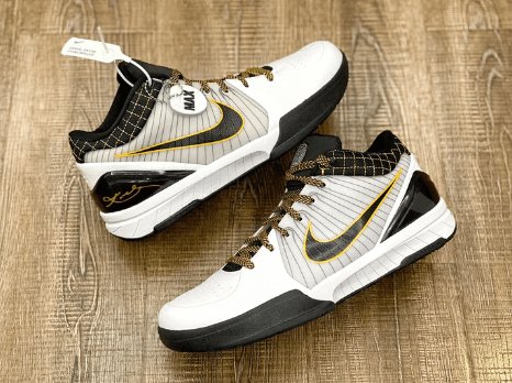 Nike Kobe 4 Protro X White Black Del Sol