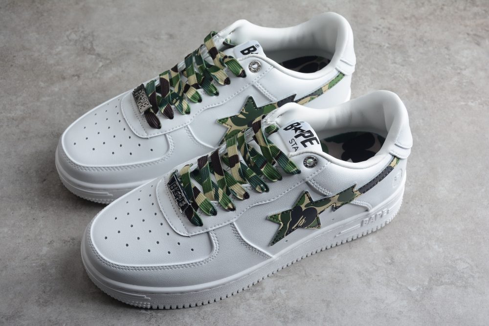 Bape Sta White Camo Edition Sneakers