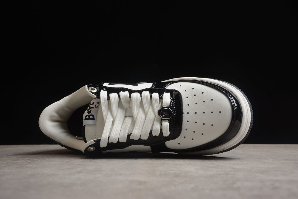 Bape Sta Low-Top Sneakers In Black And White