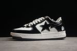 BAPE STA Low-Top Sneakers in Black and White