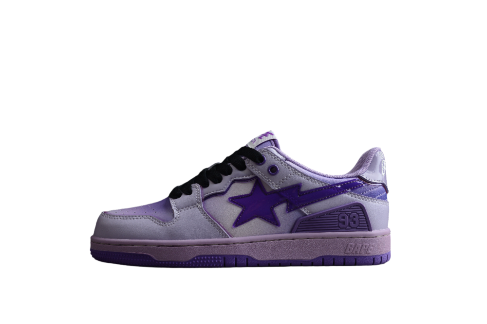 BAPE STA Low-Top Purple Gradient Sneakers