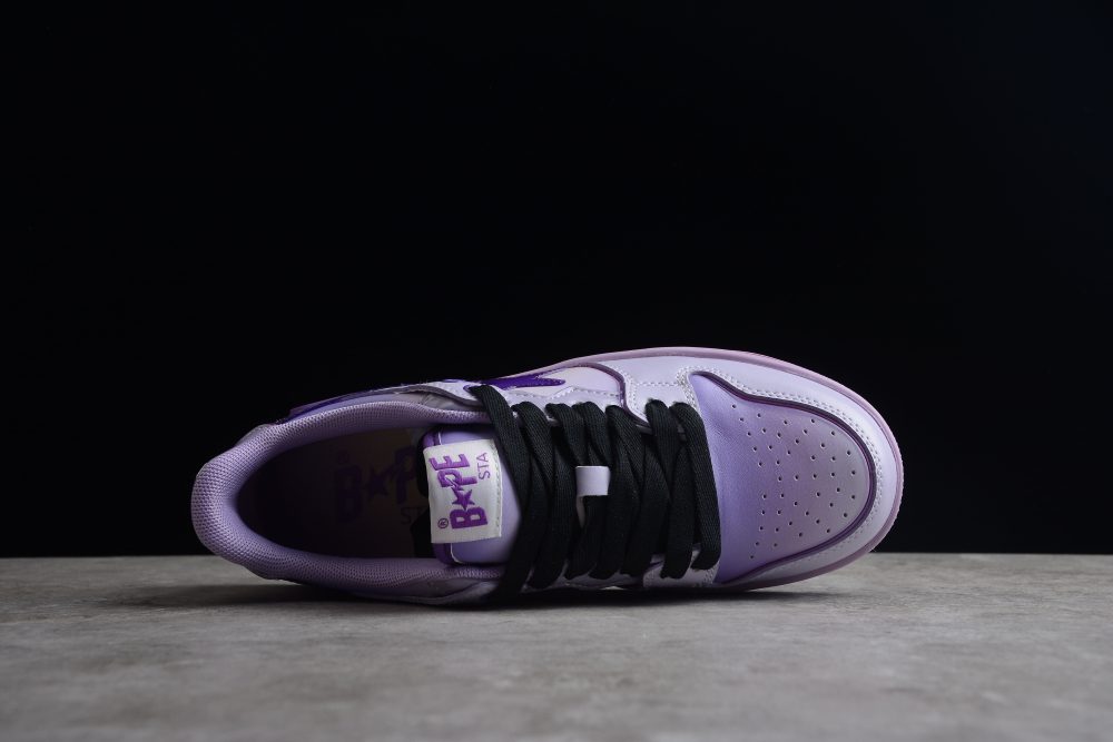 Bape Sta Low-Top Purple Gradient Sneakers