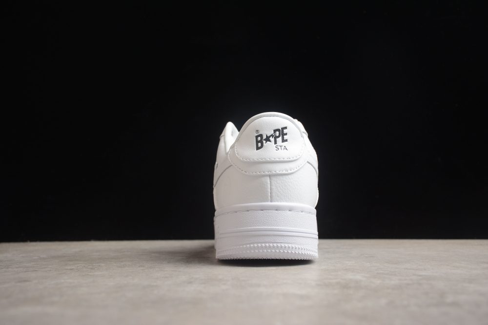 Bape Sta Low-Top Sneakers In All-White