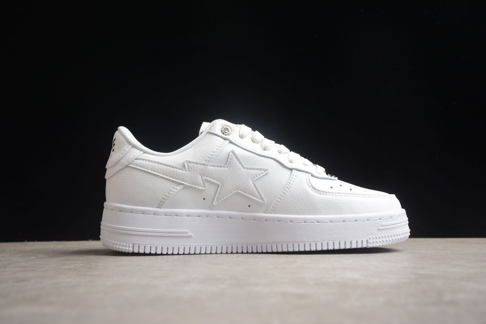 Bape Sta Low-Top Sneakers In All-White