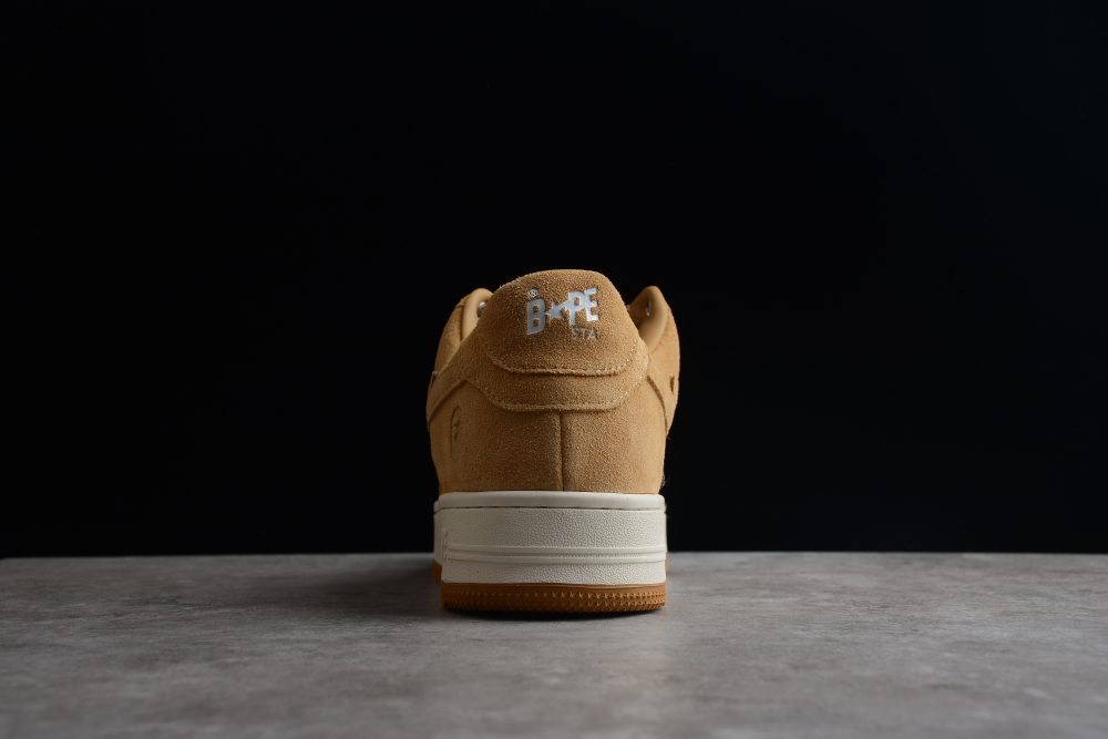 Bape Sta Low-Top Tan Suede Sneakers