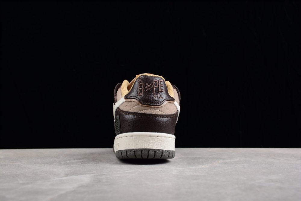 Bape Sta Low-Top Sneakers In Brown And Beige