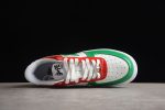 BAPE STA Low-Top Sneakers in Red, Green, and White