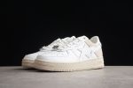 BAPE STA Low-Top Sneakers in White and Cream