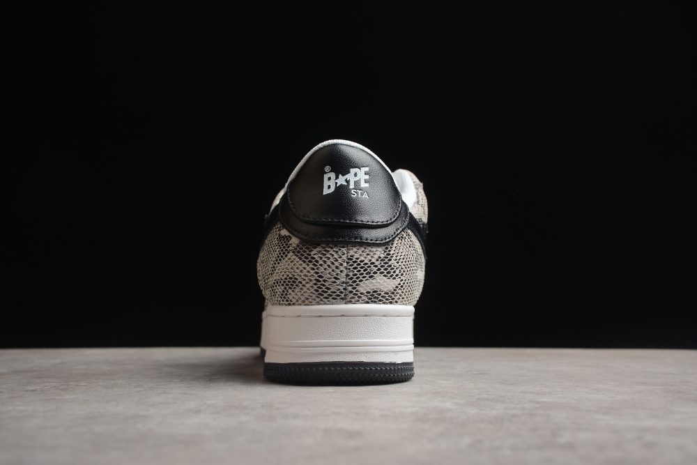 Bape Sta Low-Top Sneakers With Snakeskin Pattern