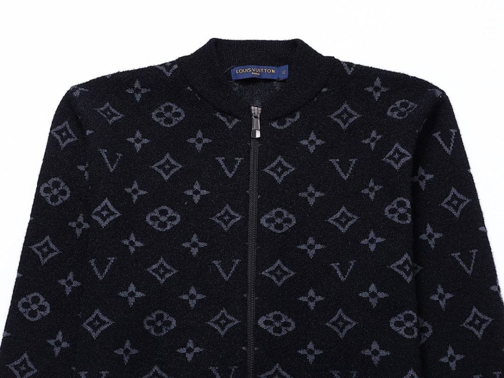 Louis Vuitton chest stripe patchwork long-sleeved coat jacket