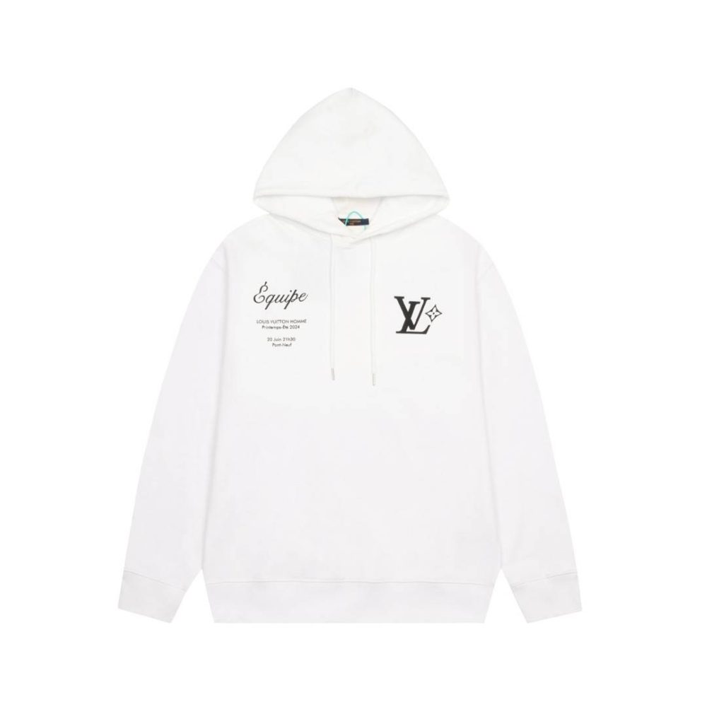 Louis Vuitton 23ss new staff uniform letter hooded sweatshirt