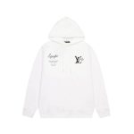 Louis Vuitton 23ss new staff uniform letter hooded sweatshirt