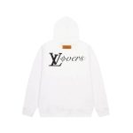 Louis Vuitton 23ss new staff uniform letter hooded sweatshirt