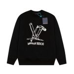 Louis Vuitton 23ss hammer pattern embroidered round neck sweatshirt